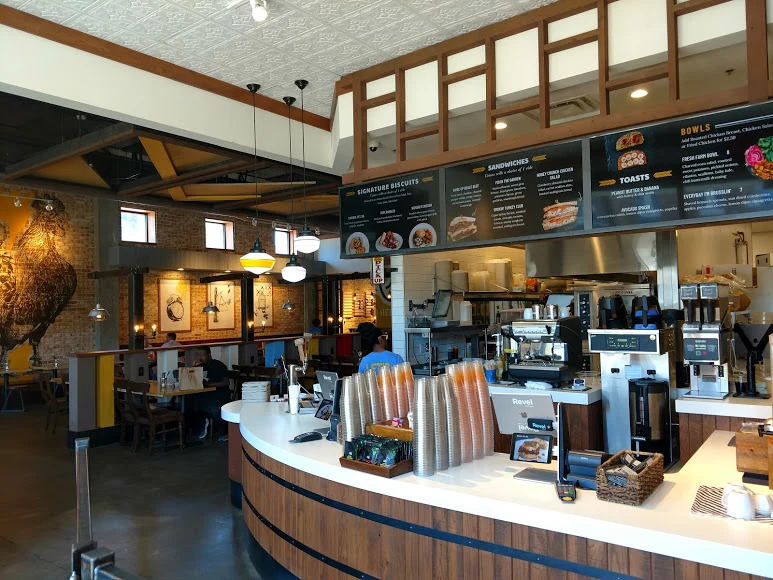 Holler and Dash restaurant with custom Menuat digital boards above the counter